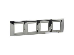 UNICA TOP Ramka 4 poczwórna pozioma chrom MGU66.008.010 SCHNEIDER ELECTRIC