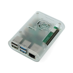 Obudowa do Raspberry Pi 4B - ABS - przezroczysta - LT-4A01
