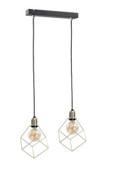 Lampa wisząca loftowa 2xE27 TAHO GOLD