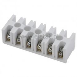 Listwa zaciskowa 6-torowa 4mm2/500V, bakelitowa
