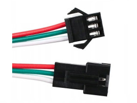 ZŁĄCZE JST SM KOMPLET WTYCZKA + GNIAZDO 3PIN 50CM