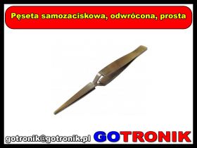 Pęseta samozaciskowa, odwrócona, prosta