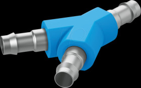 9586 Hose connection, Y-shaped, 3 x diameter 6 mm
