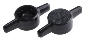 Pokrętło mocujące M6 długość gwintu: 8mm średnica pokrętła 30mm średnica gwintu: 6mm Dwuramienny Otwór niegwintowany