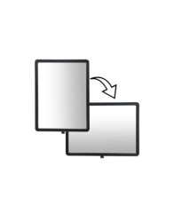 Rama oznakowania do słupków odgradzających Ramka informacyjna Czarny