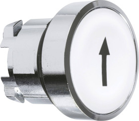 Schneider Electric ZB4BA334 ZB4BA334 Element czołowy dla przycisku resetowalny (Ø) 22 mm ↑ chrom, biały 1 szt.