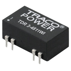 TracoPower TDR 3-1222WI 3W DIP DC-DC Converter 12V DC In 12V DC 125mA Out