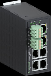 83.040.0000.1 Switch, 6-port, Fast Ethernet, rail mounting