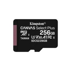 Karta pamięci microSD Kingston Canvas Select Plus 256GB U3 V30 A1 z adapterem SD