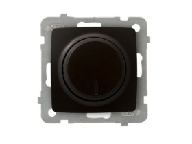 KARO Ściemniacz uniwersalny + LED funkcja wyłącznika czasowy i "time to bed" czekoladowy metalik ŁP-8SL2/m/40 OSPEL