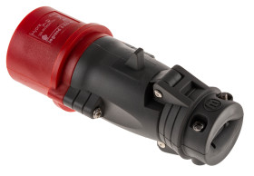 Złącze przemysłowe - zasilające 16A Wtyczka 415 V 3P + E Męski Legrand Czerwony Montaż na kablu IP44