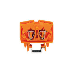 WAGO 264-726 4 Conductor Through Mini Terminal Block Orange