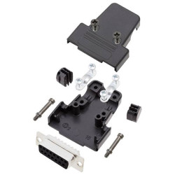 Encitech 6355-0036-11 TRI-P-09-DBS-K D-Sub Receptacle set 9 Pins solder