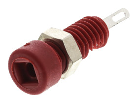 Gniazdo bananowe Żeński Połączenie lutowane typ Gniazdo bananowe Czerwony 6A Hirschmann Test & Measurement rozmiar 2mm