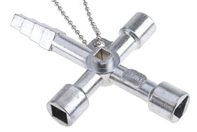 Klucz do szaf sterowniczych Knipex liczba profili 10 Klucz do szafki sterowniczej