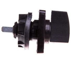 Napęd ręczny obrotowy do przełącznika krzywkowego 45x45mm czarny KDC1H