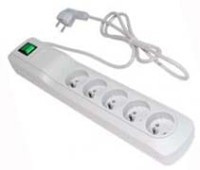 LPZ-ARM30 Listwa zasilajaca 5 gniazd p-przepięciowa dł. kabla 3.0m