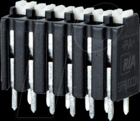 AST2130302 Spring-loaded terminal block, 3-pole, Ø 1.5 mm, RM 3.5