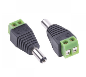 Wtyk DC 5,5/2,1 z szybkozłączem