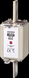 NH fuse NH2, 200 A, gG, 440 V (DC), 690 V (AC), 120 kA breaking capacity, 3NA7240-6