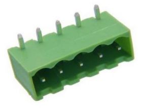 Listwa rozłączna 5 pin 5,08mm -gniazdo KĄTOWE zamknięte -2szt