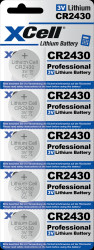 145593 Lithium button cell CR2430, 5-unit blister pack