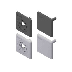 Zaślepka Ø tulei 8.4mm Czarny Przykrywka Polipropylenowe pasujący profil 40 x 40 mm