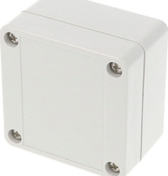 PC enclosure, (L x W x H) 66 x 66 x 41 mm, light gray (RAL 7035), IP66, 1555B2GY