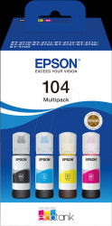 C13T00P640 Epson ink - multipack - 104 EcoTank - original