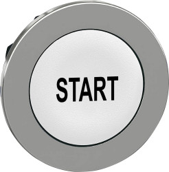 Schneider Electric ZB4FA133 ZB4FA133 Element czołowy dla przycisku płaski, resetowalny (Ø) 30.5 mm START chrom, biały 1