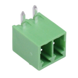 2-Way 3.5mm Horizontal PCB Header Closed Ends 8A 300V