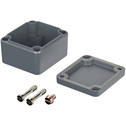 BOPLA 01100000 Euromas Casing Aluminium Silver-grey splash-protected