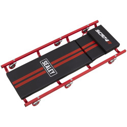 Sealey SCR74 Creeper 40&quot; with Steel Frame, 6 Wheels &amp; Adjustable Headrest Deluxe