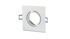 Oprawa Punktowa Oczko 1Xgu10 Ip20 Kwadratowa Aluminiowa Biała 3605