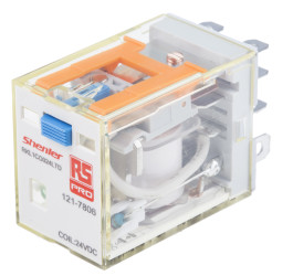 Przekaźnik mocy 24V dc SPDT RS PRO 480W, Wciskane Wciskane