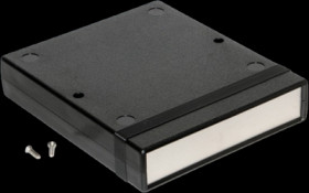 ABS device enclosure, (L x W x H) 179 x 154 x 36 mm, black (RAL 9005), IP54, 1598BBBK
