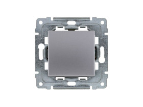 DANTE Łącznik pojedynczy z klawiszem bez ramki inox 454111 KOS