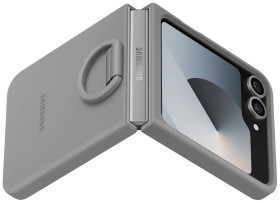 Samsung Silicone Case Futerał backcase Samsung Galaxy Z Flip6 5G szary Z pierścieniem ustalającym EF-PF741TJEGWW