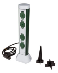 Słupek ogrodowy 4x2P+Z 16A IP44 /przewód OWY 3x1 2mb/ 077768400021