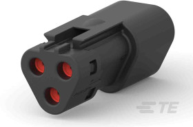 Złącze samochodowe 3-pinowe Deutsch 2-rzędowe Żeński 13A DEUTSCH DT Montaż na kablu Śruba Obudowa złącza samochodowego