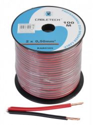 PRZEWOD 2*0.5MM CCA CZA/CZER