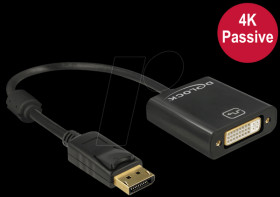 62601 DisplayPort 1.2 plug > DVI 24+5 socket, black