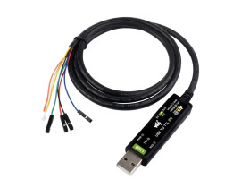 Waveshare Industrial USB TO TTL (D) Serial Cable, Original FT232RNL Chip, Multi Protection Circuits, Multi Systems Support, Suit