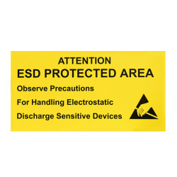 Antistat 055-0006 ESD Caution Sign - ESD Protected 300 x 150mm Rigid