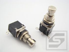 Przełącznik przyciskowy PBS-24-112 ON-(ON)srebrny;monostabilny;2A;250V