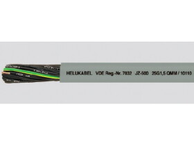 Przewód sterowniczy OZ-500 12x0,5 mm2 (300/500V) żyły czarne numerowane (bębnowy) 10014 HELUKABEL