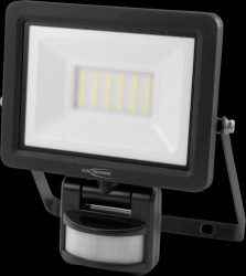 1600-0622 LED floodlight WFL20W-S, 20 W, 2200 lm, 5000 K, IP65, sensor