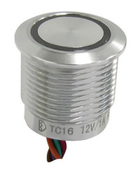 Przełącznik pojemnościowy Zatrzaskowy, chwilowy Pojemnościowy wyjście NPN LED RGB