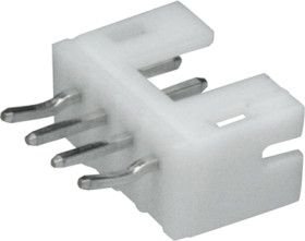 Pin header, 4 pole, pitch 2 mm, straight, white, B4B-PH-K-S (LF)(SN)