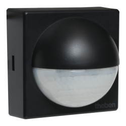 Zewnętrzny czujnik ruchu 180st. IP55 theLuxa R180 czarny TH-N TH-1010201